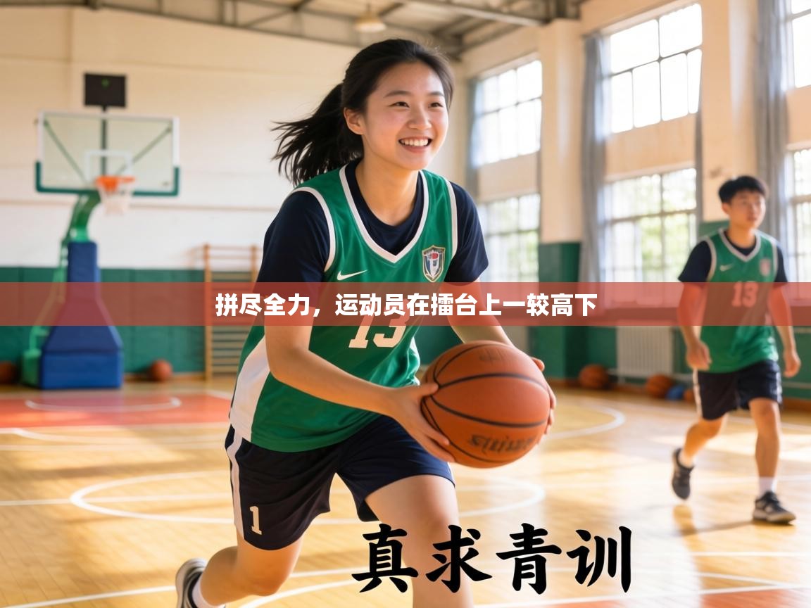 拼尽全力,运动员在擂台上一较高下 第1张